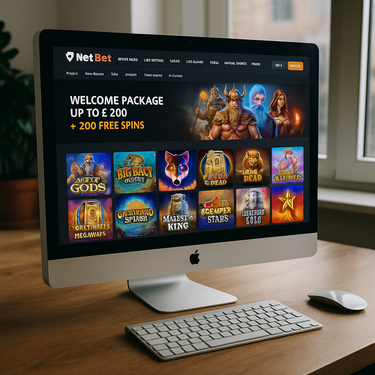 NetBet Casino Desktop Interface - Latvian Platform Design